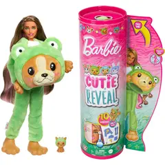 BARBIE - Muñeca Cutie Reveal Cachorro Con Disfraz De Rana