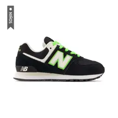 NEW BALANCE - Tenis 574 Clásicos Niño-Negro