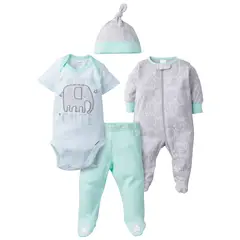 GERBER - Conjunto Elephant Take-Me-Home Setx4