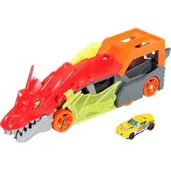 HOT WHEELS - Lanzador De Coches Remolque De Dragon Launch