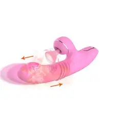GENERICO - Vibrador Conejo Succionador de clítoris con Movimiento Telescopico