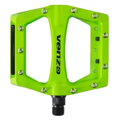 VENZO - Pedales Mtb Bmx Con Taches E02B-001 Aluminio Verde