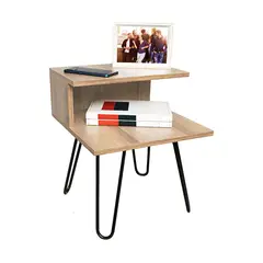 MUEBLES 2020 - Mesa de noche Montevideo color beige