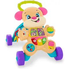 FISHER PRICE - Andadera Caminador Para Bebe Perro Rosa Musical