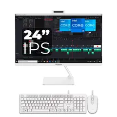 JANUS - Todo en Uno AIO 24 Iintel Pentium G7400 512GB M2 PCIE RAM 8GB Blanco