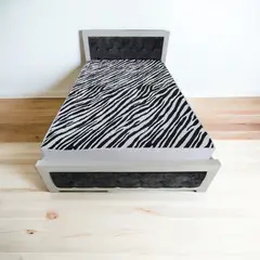 HOGARETO - Protector Colchón Estampado Cebra Cama King 200x200cm