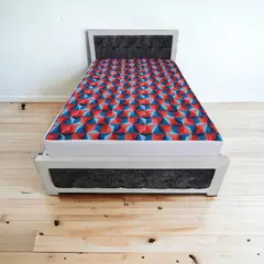 HOGARETO - Protector Colchón Estampado Rombo Cama King 200x200cm