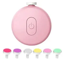 GENERICO - Lima electrica bebé 6 Cabezales - ROSA