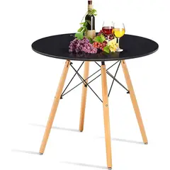 MOBLIHOUSE - Mesa Comedor Milano Negra 80 X 80cm