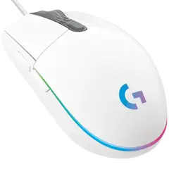 LOGITECH - Mouse Gamer G203 Blanco RGB
