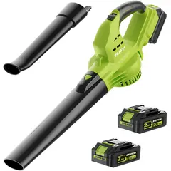 GENERICO - Soplador de hojas inalámbrico de 20 V con batería y cargador