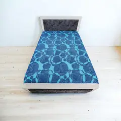 HOGARETO - Protector Colchón Estampado Blue Cama King 200x200cm