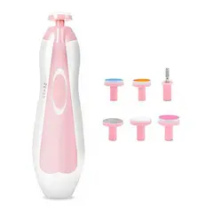 GENERICO - Lima Uñas Eléctrico Para Bebé ROSADO