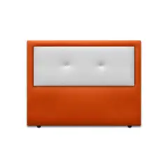 MAGIC CLASS - CABECERO JINGLE DE PISO140X120 ECOCUERO NARANJA