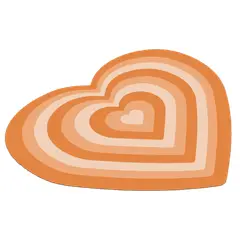 GENERICO - Mouse Pad Forma Corazón Lindo Kawaii Gamer Tierno Mujer Niña Naranja