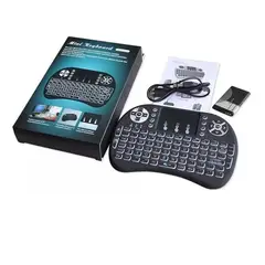 GENERICO - Mini Teclado Inalámbrico Airmouse Android Smart Tv Iluminado