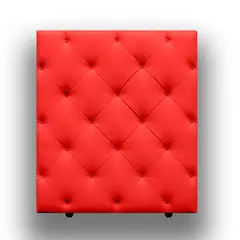 MAGIC CLASS - CABECERO DIAMOND PARA PISO160X120 MICROFIBRA ROJO