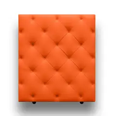 MAGIC CLASS - CABECERO DIAMOND PARA PISO200X120 ECOCUERO NARANJA