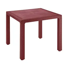 RIMAX - Mesa Eterna Cuadrada Rojo Merlot