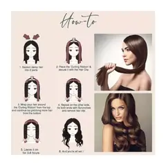 AFM - Kit Para Ondas Rizador Sin Calor Incluye Tubo + Scrunchies + Caimán