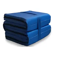 IKSA - Colchoneta Plegable Azul De Camping Grande 180x60x5