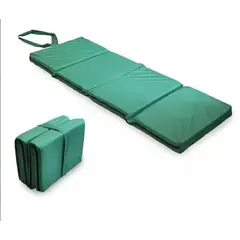IKSA - Colchoneta Plegable Verde De Camping Grande 180x60x5