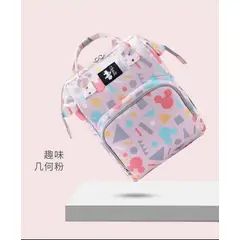IKSA - Pañalera Multifuncional Impermeable con Gran Capacidad Rosa