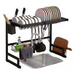 ZHOPI CO - Escurridor De Platos Platero Metalico Organizador Lavaplatos