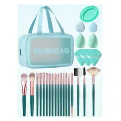 GENERICO - Kit de brochas de maquillaje + esponjas 27 piezas