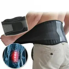 GENERICO - Faja Cinturón Lumbar De Terapia Magnética