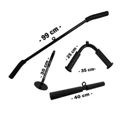 GENERICO - Agarres Biceps Triceps Espalda Portadiscos Kit Profecional