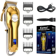 KEMEI - Maquina para Berberia Profesional Inalámbrica Km 1986