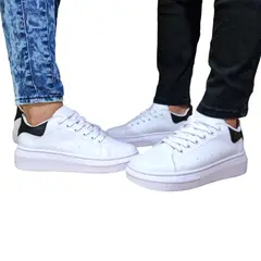 EVEGONZ - Zapatos Unisex Calzado Casual Informal Tenis Blanco