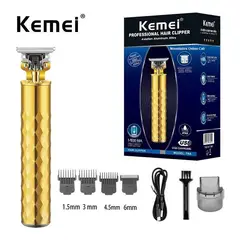 KEMEI - Maquina Patillera Inalámbrica T9a Trimmer Profesional
