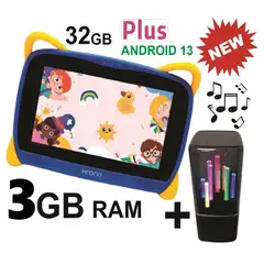 KRONO - Tablet Niños 3GB RAM Android Wifi 32GB 7 Pulgadas + Parlante AZUL