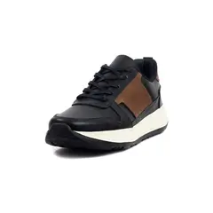 OCAI - Tenis Cuero Hombre Negro por Miel Ivan 003