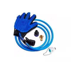 AFM - Guante Manguera Cepillo Quita Pelos Para Baño De Mascotas