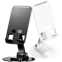 GENERICO - Soporte Universal Plegable Rotación 360° Portable Android Apple Blanco
