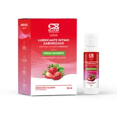 ELIXIR - Lubricante Íntimo Saborizado Fresa Bombon 30 Ml