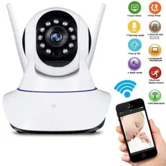 GENERICO - Camara Ip Wifi Vision Nocturna 2mpx 3 Antenas