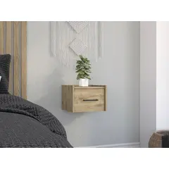 RTA DESIGN - Mesa De Noche Boa Flotante Macadamia MLM 9813