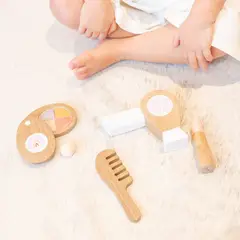 SUPI KIDS FURNITURE - SUPI BEAUTY KIT MAQUILLAJE COLOR MADERA