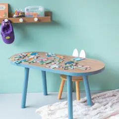 SUPI KIDS FURNITURE - SUPI OVAL TABLE MESA OVALADA COLOR AZUL