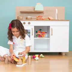 SUPI KIDS FURNITURE - SUPI KITCHEN S COCINITA PEQUEÑA COLOR BLANCO