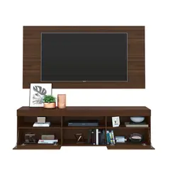 GENERICO - RACK CON PANEL FLORIDA TV 65 PULGADAS MADERA MDP