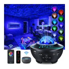 GENERICO - Proyector Led Estrellas Nebulosa Galaxias Parlante Bluetooth