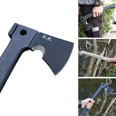 GENERICO - Hacha De Supervivencia Para Caza Camping Con Sierra Silbato