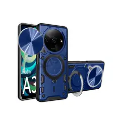 GENERICO - Estuche Proteccion Camara Con Soporte Para Xiaomi Redmi A3 Azul