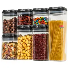 JAYSTORE - Setx7 Recipientes Organizadores Comida Contenedor Herméticos Sellables