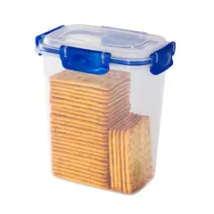 POLIMES - Recipiente Rectangular Clip n´ Lock N.3 de 1.6 L CA16TL AZUL
